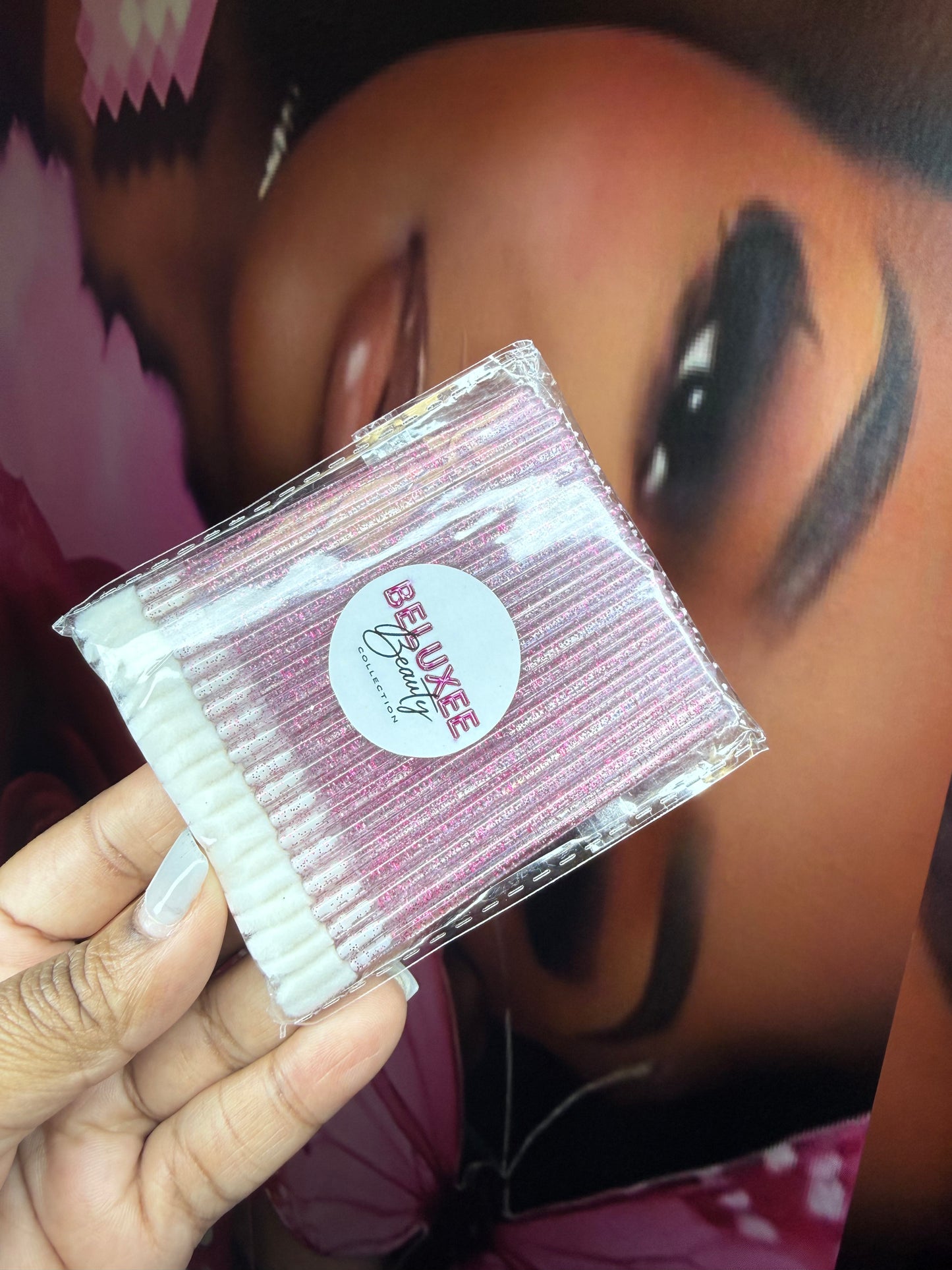 Glitter lip brushes